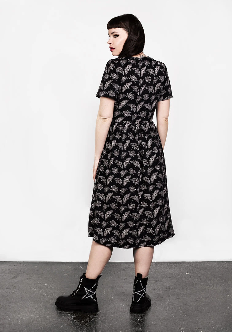 LVT1 MORTMOTH SHORT SLEEVE MIDI DRESS 9 LVT1 MORTMOTH SHORT SLEEVE MIDI DRESS