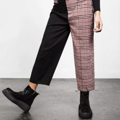 LVT1 LOVEBUZZ SPLICED CROP TROUSERS