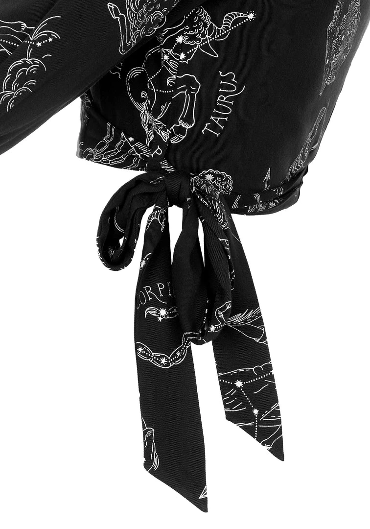 LVT1 Clothing Zodiac Crop Wrap Top 8 LVT1 Clothing Zodiac Crop Wrap Top