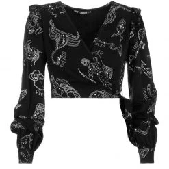LVT1 Clothing Zodiac Crop Wrap Top 23 LVT1 Clothing Zodiac Crop Wrap Top
