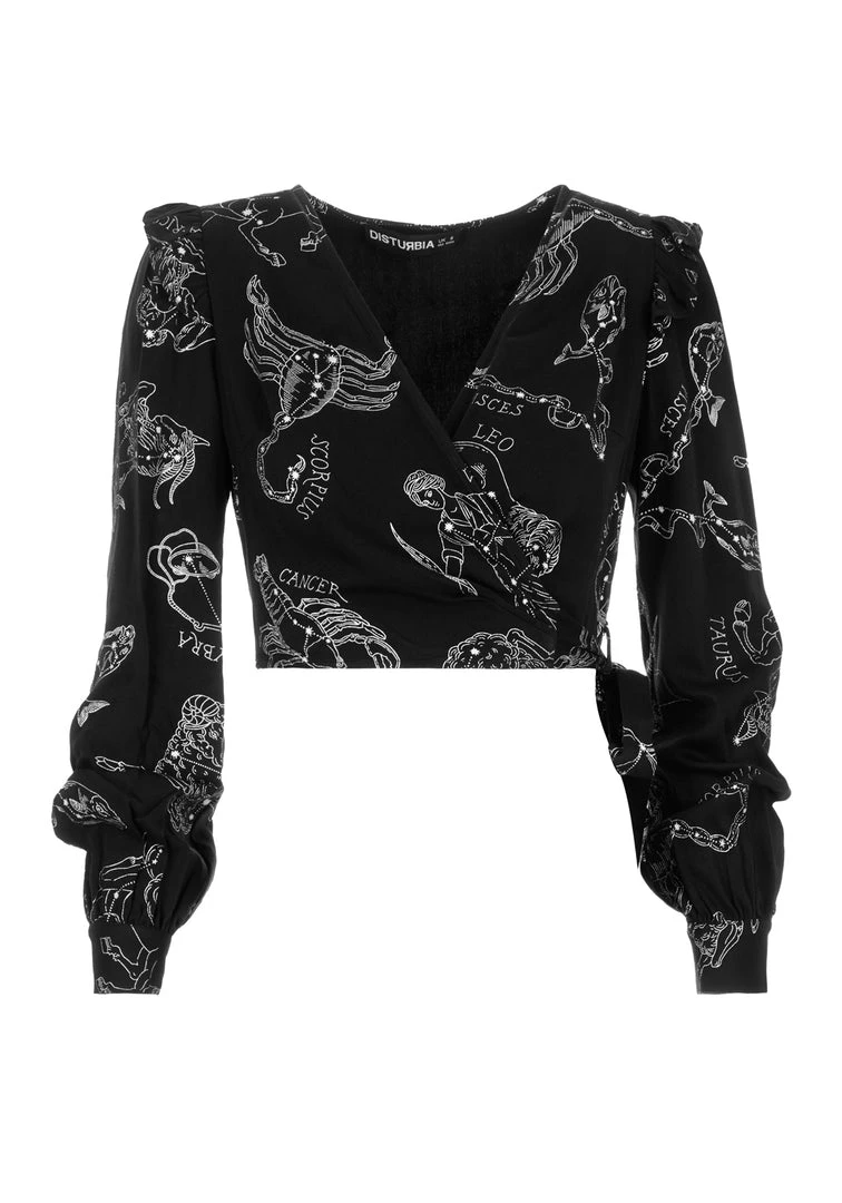LVT1 Clothing Zodiac Crop Wrap Top 12 LVT1 Clothing Zodiac Crop Wrap Top