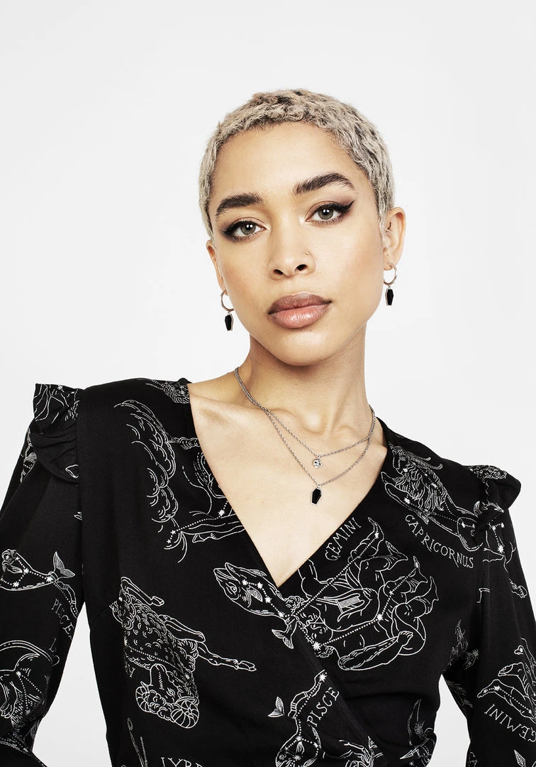 LVT1 Clothing Zodiac Crop Wrap Top 5 LVT1 Clothing Zodiac Crop Wrap Top