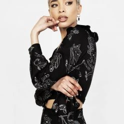 LVT1 Clothing Zodiac Crop Wrap Top 20 LVT1 Clothing Zodiac Crop Wrap Top