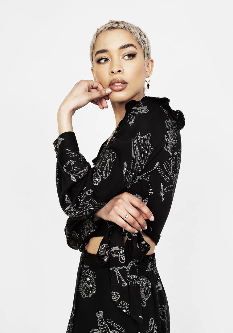 LVT1 Clothing Zodiac Crop Wrap Top 9 LVT1 Clothing Zodiac Crop Wrap Top