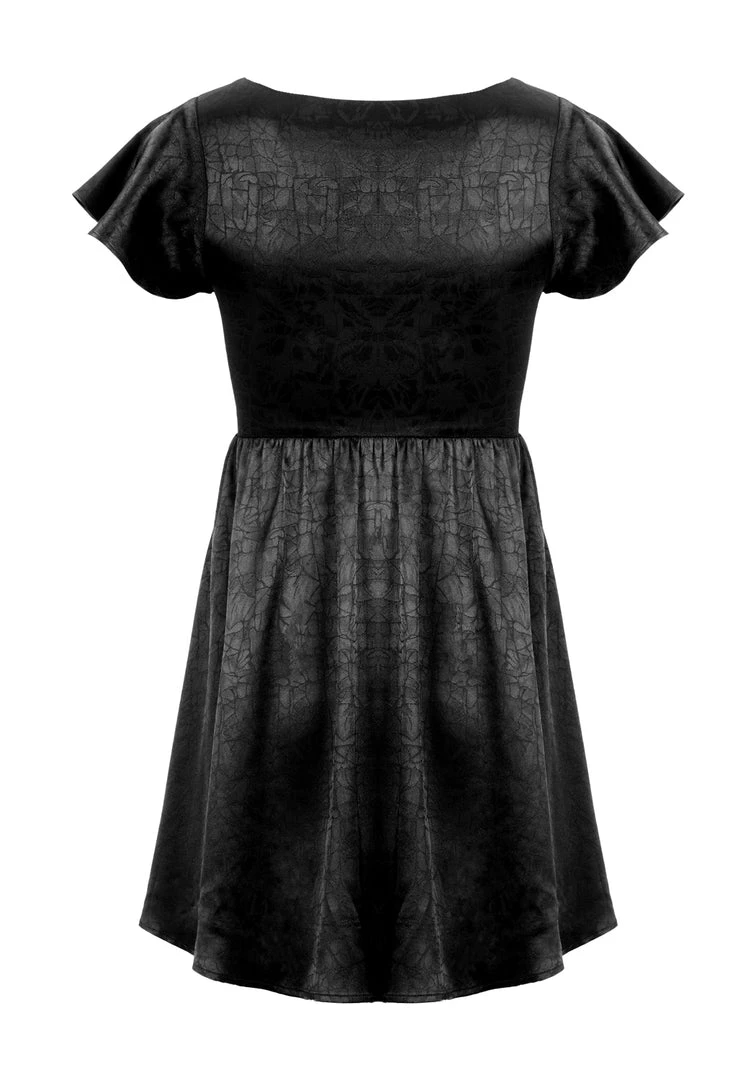 LVT1 DORIAN FIT AND FLARE SATIN MINI DRESS 11 LVT1 DORIAN FIT AND FLARE SATIN MINI DRESS