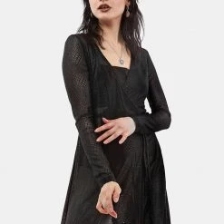 LVT1 AMORE SHEER WRAP DRESS Clothing