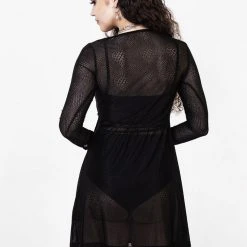 LVT1 AMORE SHEER WRAP DRESS Clothing