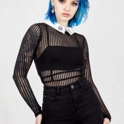 MET1 DIONYSUS CONTRAST COLLAR BODY Clothing