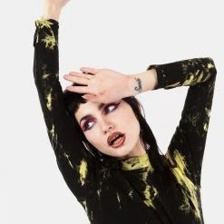 MET1 SCHOLOMANCE COLD SHOULDER TIE DYE BODY Clothing