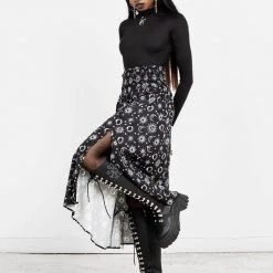 MET1 MOONBEAM MIDAXI SKIRT