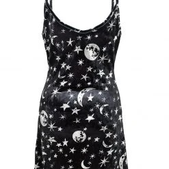 MET1 ALLNIGHTER VELVET MINI SLIP DRESS