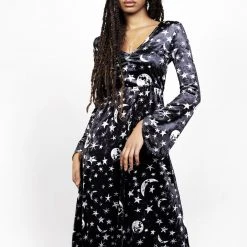 MET1 ALLNIGHTER VELVET MIDI DRESS