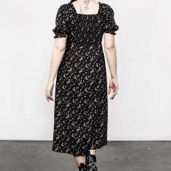 MET1 Women MAKEBELIEVE LACE UP MIDI DRESS