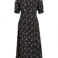 MET1 Women MAKEBELIEVE LACE UP MIDI DRESS