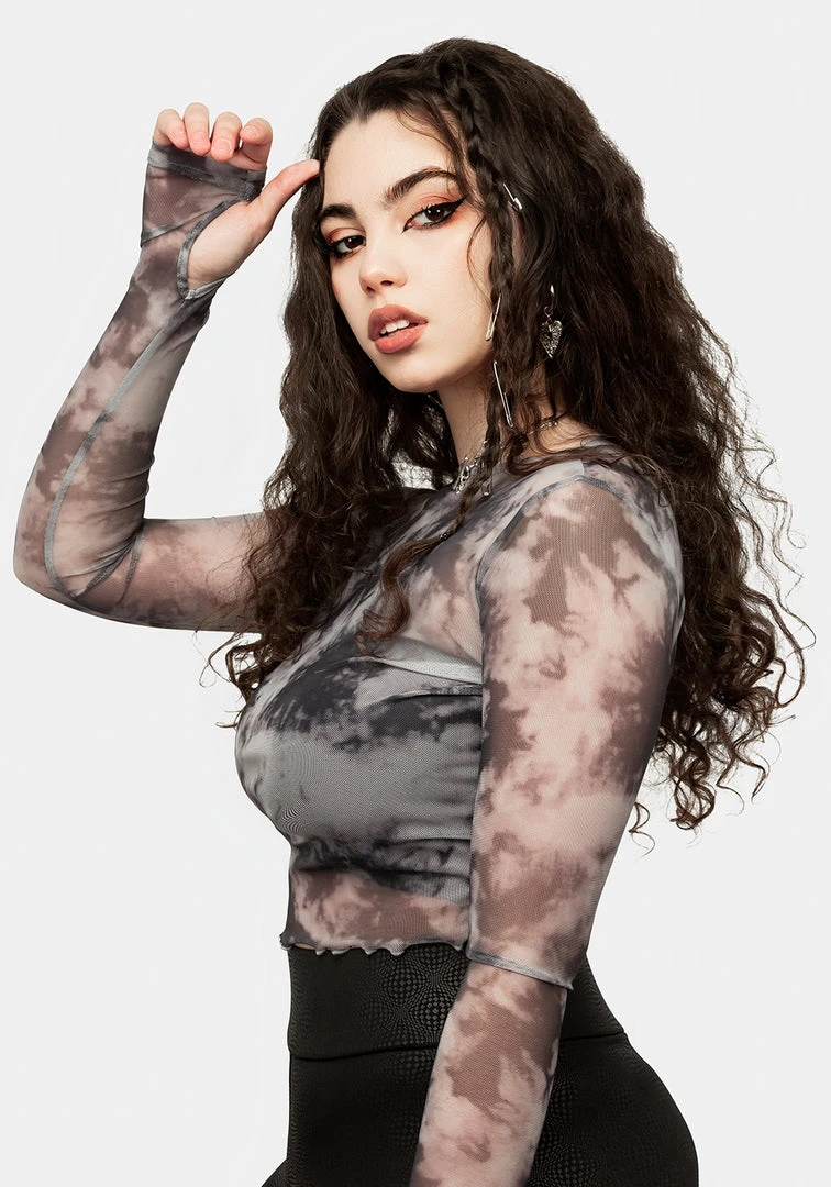 MET1 HEAVENS MESH CROP TOP 4 MET1 HEAVENS MESH CROP TOP