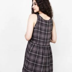 MET1 Women DOLLY CHECK MINI DRESS