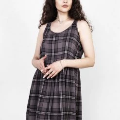 MET1 Women DOLLY CHECK MINI DRESS