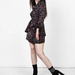 MET1 ROSETEARS FRILL PEPLUM MINI DRESS 13 MET1 ROSETEARS FRILL PEPLUM MINI DRESS