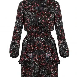 MET1 ROSETEARS FRILL PEPLUM MINI DRESS 19 MET1 ROSETEARS FRILL PEPLUM MINI DRESS