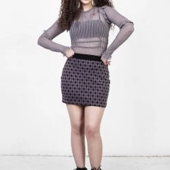 MET1 CLOWNTEARS MINI SKIRT