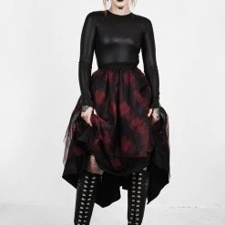 MET1 Women CIRQUE LAYERED TULLE MIDI SKIRT