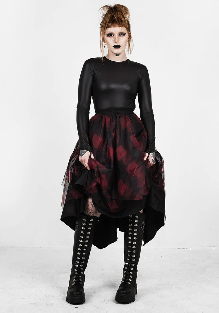 MET1 Women CIRQUE LAYERED TULLE MIDI SKIRT 3 MET1 Women CIRQUE LAYERED TULLE MIDI SKIRT