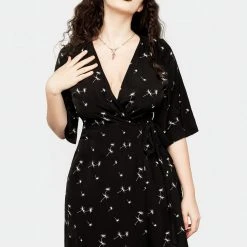 MET1 Blithe Kimono Wrap Mini Dress
