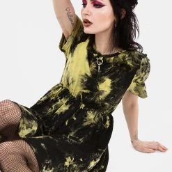 MET1 Coming Soon SCHOLOMANCE TIE DYE SKATER DRESS