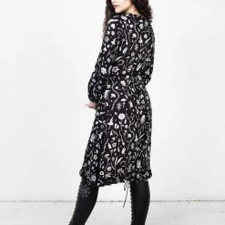 MET1 Women HEDGEWITCH RUFFLE WRAP ABOVE KNEE DRESS