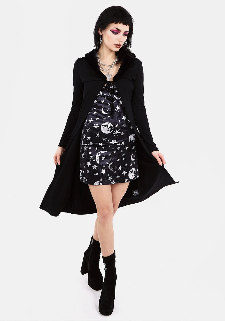 MET1 WOOLFE LONGLINE FAUX FUR CARDIGAN Clothing 6 MET1 WOOLFE LONGLINE FAUX FUR CARDIGAN Clothing