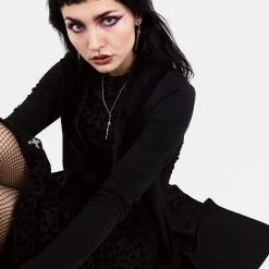 MET1 WOOLFE LONGLINE FAUX FUR CARDIGAN Clothing 13 MET1 WOOLFE LONGLINE FAUX FUR CARDIGAN Clothing