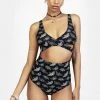 MIF1 Women Mortmoth Cut-Out Swimsuit 1 MIF1 Women Mortmoth Cut-Out Swimsuit