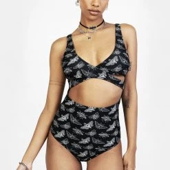MIF1 Women Mortmoth Cut-Out Swimsuit