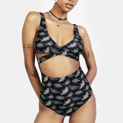 MIF1 Women Mortmoth Cut-Out Swimsuit 11 MIF1 Women Mortmoth Cut-Out Swimsuit