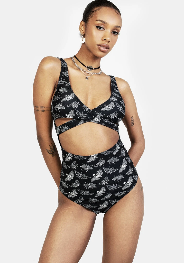 MIF1 Women Mortmoth Cut-Out Swimsuit 5 MIF1 Women Mortmoth Cut-Out Swimsuit