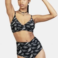 MIF1 Women Mortmoth Twist High-Waisted Bikini Bottom