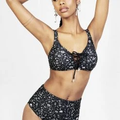 MIF1 Hedgewitch Lace-Up Bikini Top