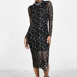 PFA1 Clothing EUPHORIA MESH MIDI DRESS
