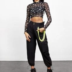 PFA1 Clothing EUPHORIA LETTUCE EDGE MESH CROP TOP 12 PFA1 Clothing EUPHORIA LETTUCE EDGE MESH CROP TOP