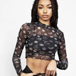 PFA1 Clothing EUPHORIA LETTUCE EDGE MESH CROP TOP 14 PFA1 Clothing EUPHORIA LETTUCE EDGE MESH CROP TOP