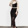 PFA1 WICKED MESH MIDI SKIRT