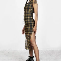 PFA1 Sally Mesh Maxi Dress