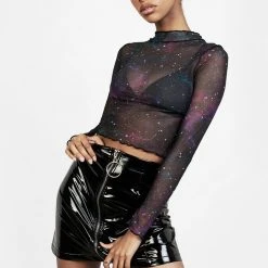 PFA1 Kaleido Mesh Crop Top