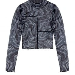 PFA1 Women Kurakura Mesh Crop Top