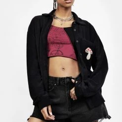 PFA1 AMANITA EMBROIDERED TOWELLING SHIRT