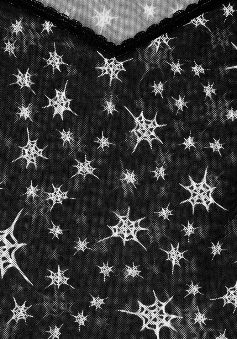 PFA1 ENSNARE LACE TRIM MESH TOP Clothing 8 PFA1 ENSNARE LACE TRIM MESH TOP Clothing