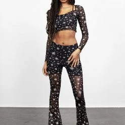 PFA1 ENSNARE LACE TRIM MESH TOP Clothing 11 PFA1 ENSNARE LACE TRIM MESH TOP Clothing