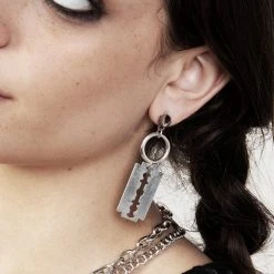 TOU1 Women Blade Earrings