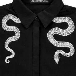 MET1 Slither Embroidered Snake Shirt