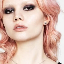 TOU1 MORI SKULL STUD EARRINGS